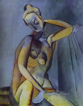  1909 Pintura - Desnudo 1909 Cubista